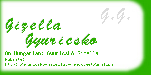 gizella gyuricsko business card